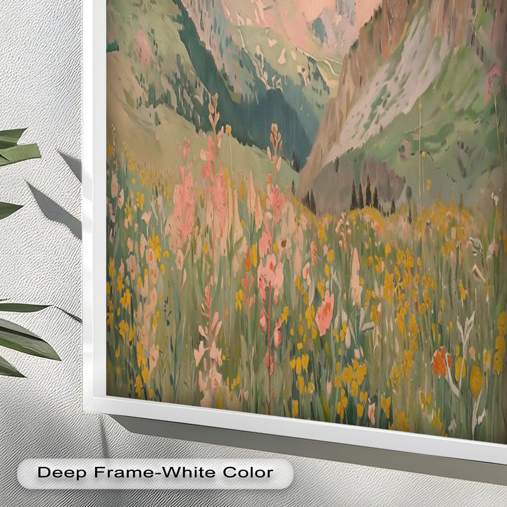 Wildflower Mountain – Serene Landscape Oil Painting