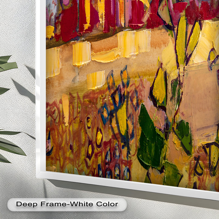 Sunlit Homestead – Expressive Impressionist Oil Painting