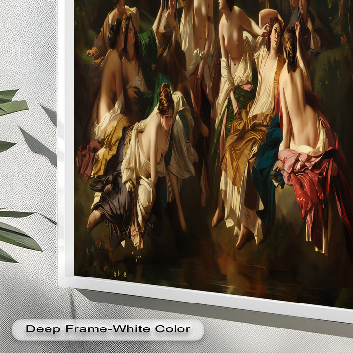 Twilight Reverie – Neoclassical Gathering of Maidens Oil Painting