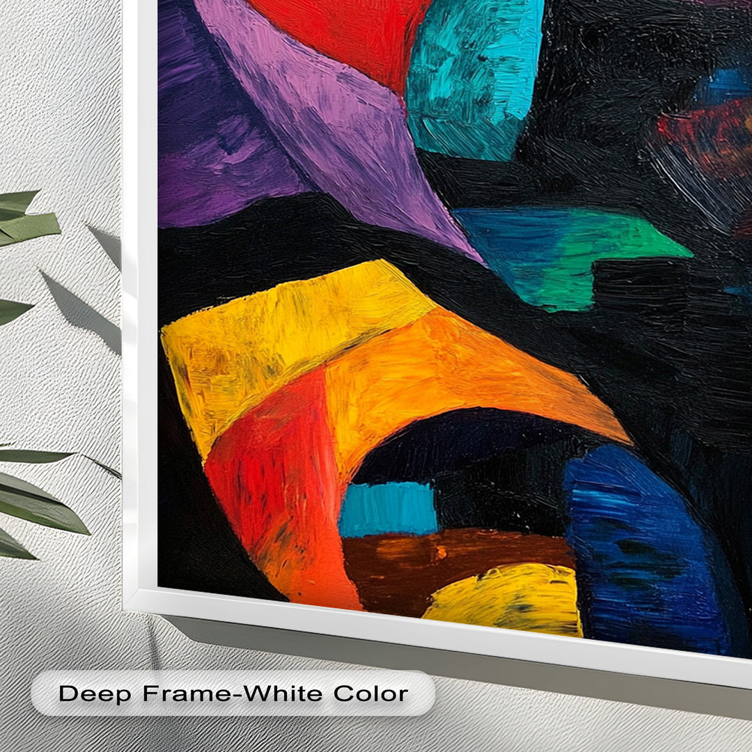 Abstract Eye Expression – Fauvism Oil Painting
