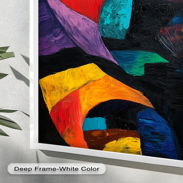 Abstract Eye Expression – Fauvism Oil Painting