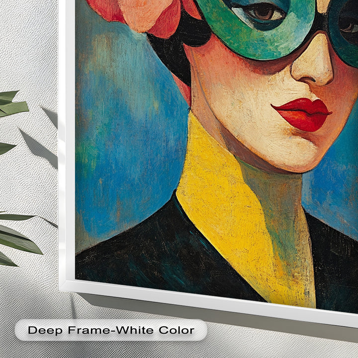 Retro Elegance Oil Painting – Fauvism Woman