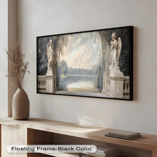 Lakeview with Guardian Angels – Landscape Oil Painting - MyPhotoStation