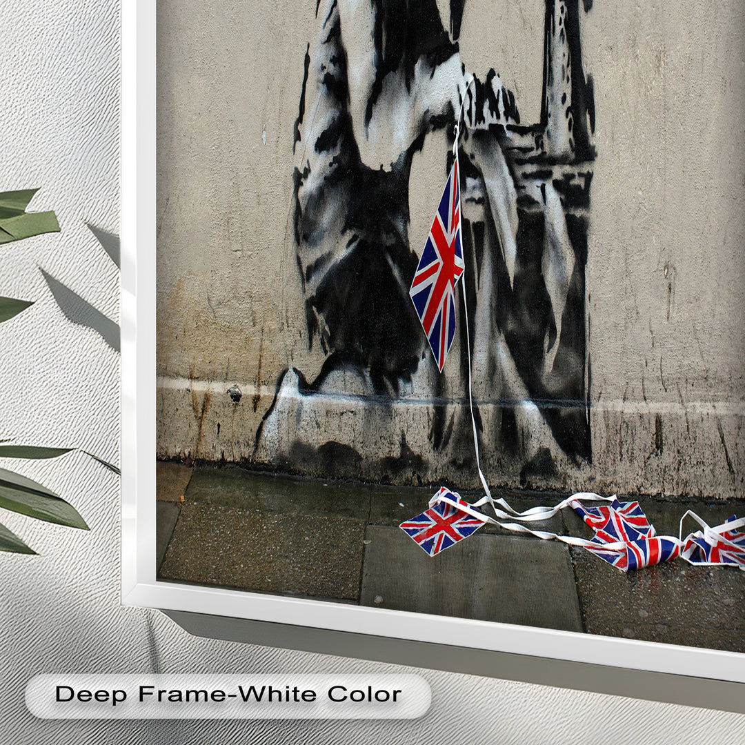 Stitched Allegiance – Banksy Oil Painting