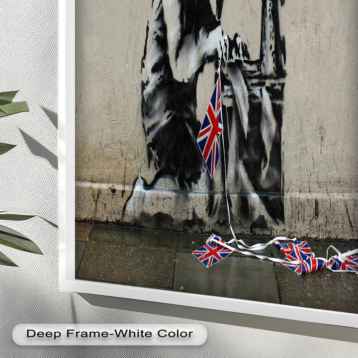 Stitched Allegiance – Banksy Oil Painting