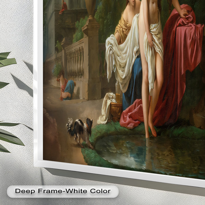 Bathing in the Garden – Neoclassical Elegance Oil Painting