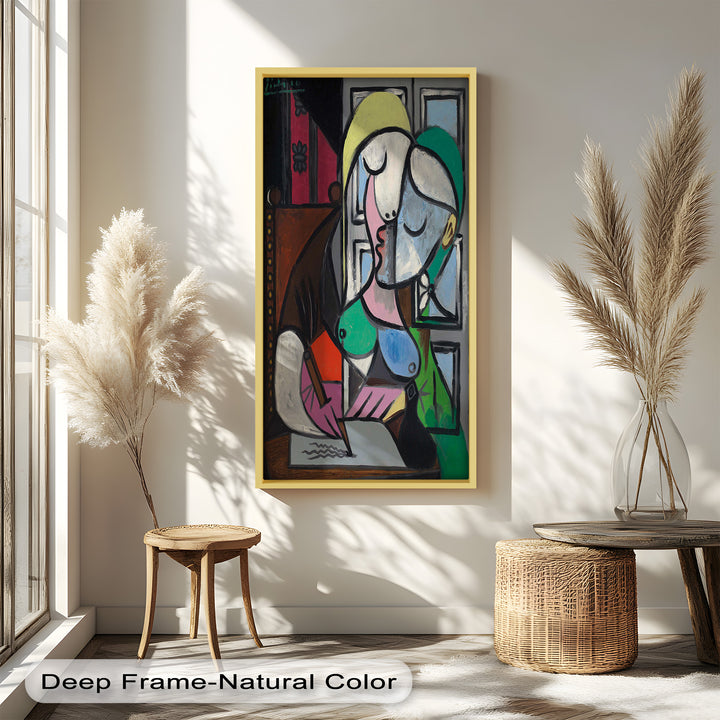 The Letter – Woman Writing at Window Picasso Oil Painting