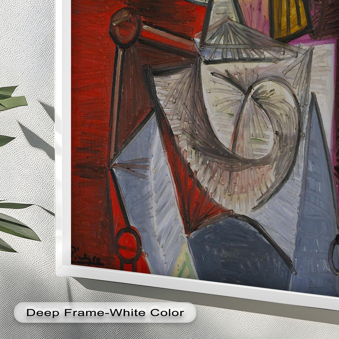 Knight of Angled Dreams – Picasso Cubist Oil Painting