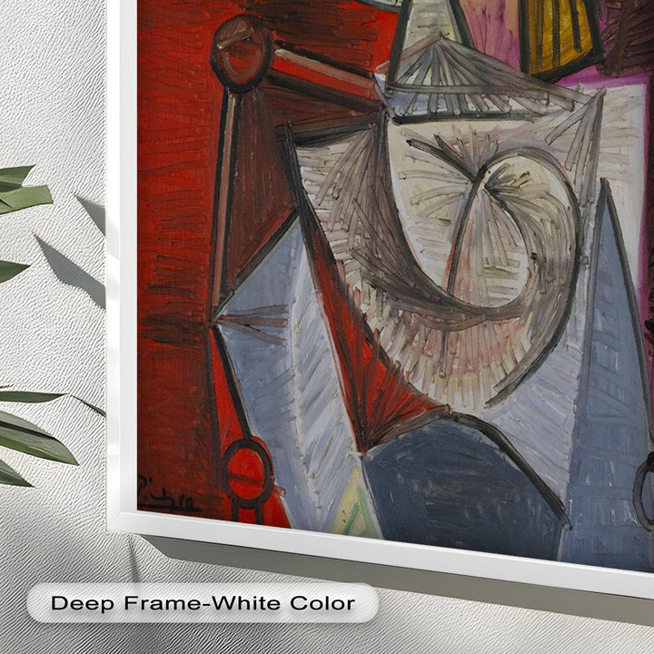 Knight of Angled Dreams – Picasso Cubist Oil Painting