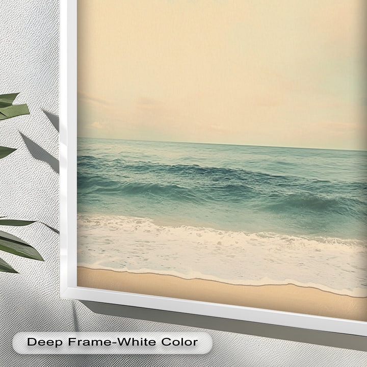 Calm Ocean Oil Paintings – Coastal Beach Wall Art