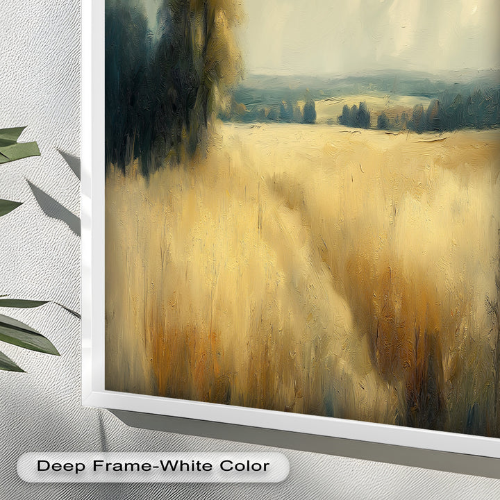 Golden Field Wandkunst – Landschaftsölgemälde