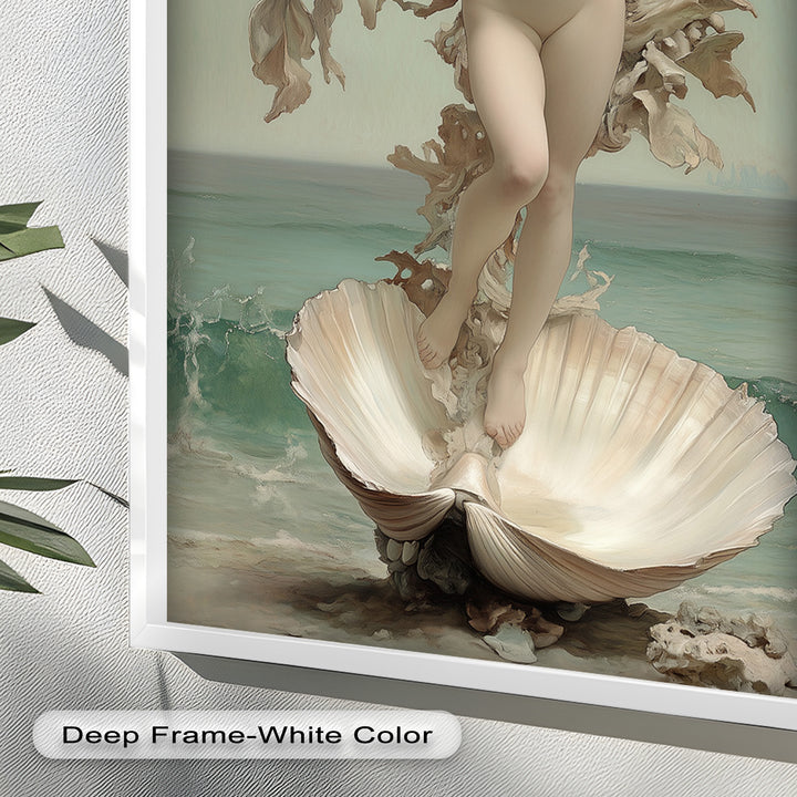 Ethereal Awakening – Renaissance Venus Rising Oil Painting
