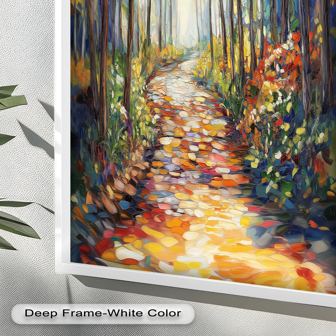 Forest Road to Somewhere – Expressive Oil Painting
