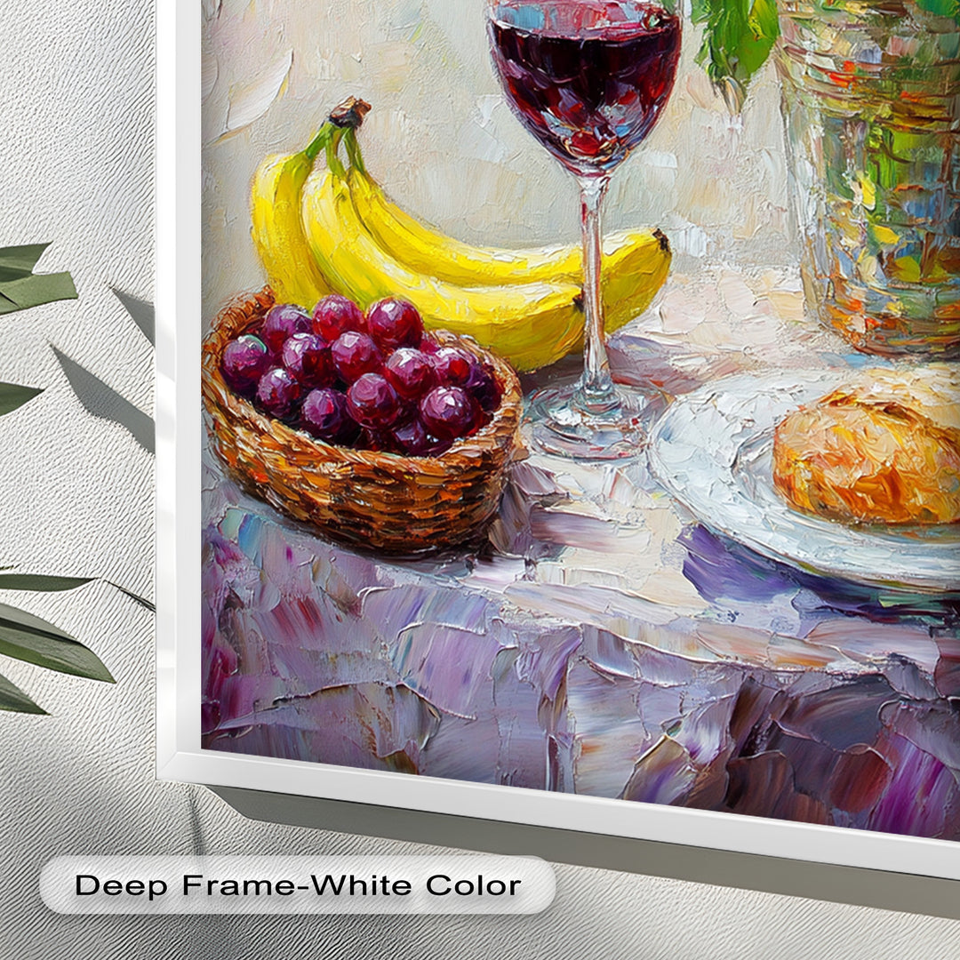 Rose & Fruit Kitchen Decor - Still Life Oil Painting