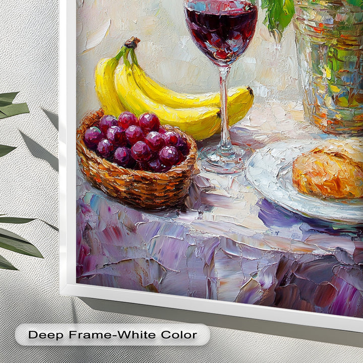 Rose & Fruit Kitchen Decor - Still Life Oil Painting