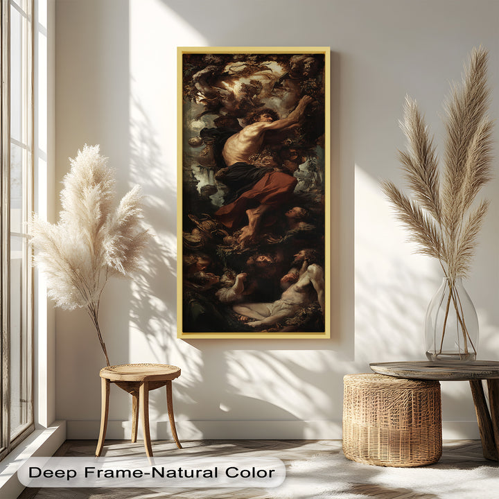 The Titan’s Ascent – Baroque Mythological Oil Painting