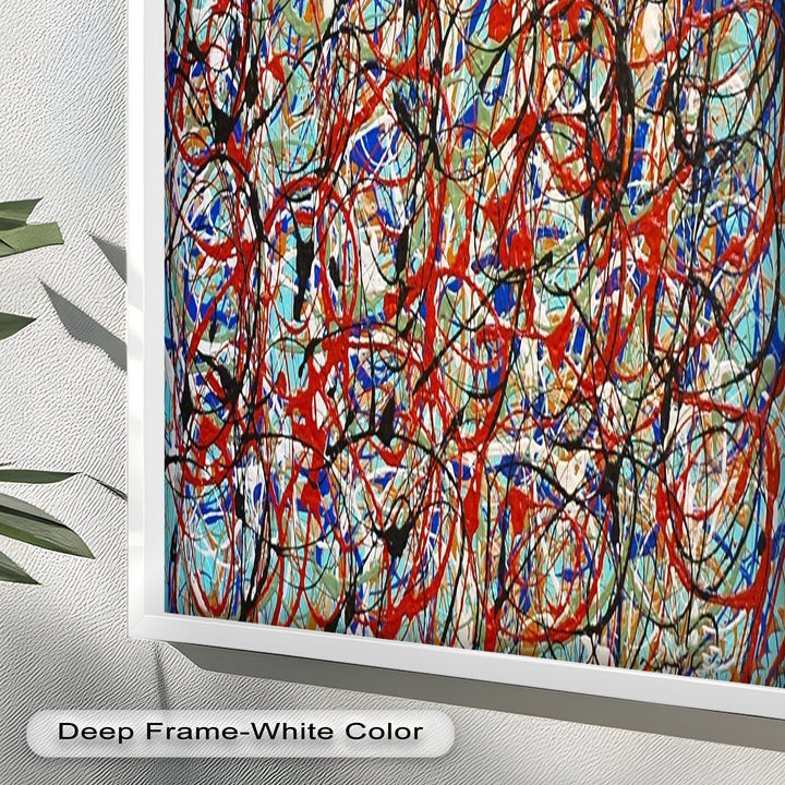 Energetic Abstract Expressionist Wall Art – Modern Oil Painting