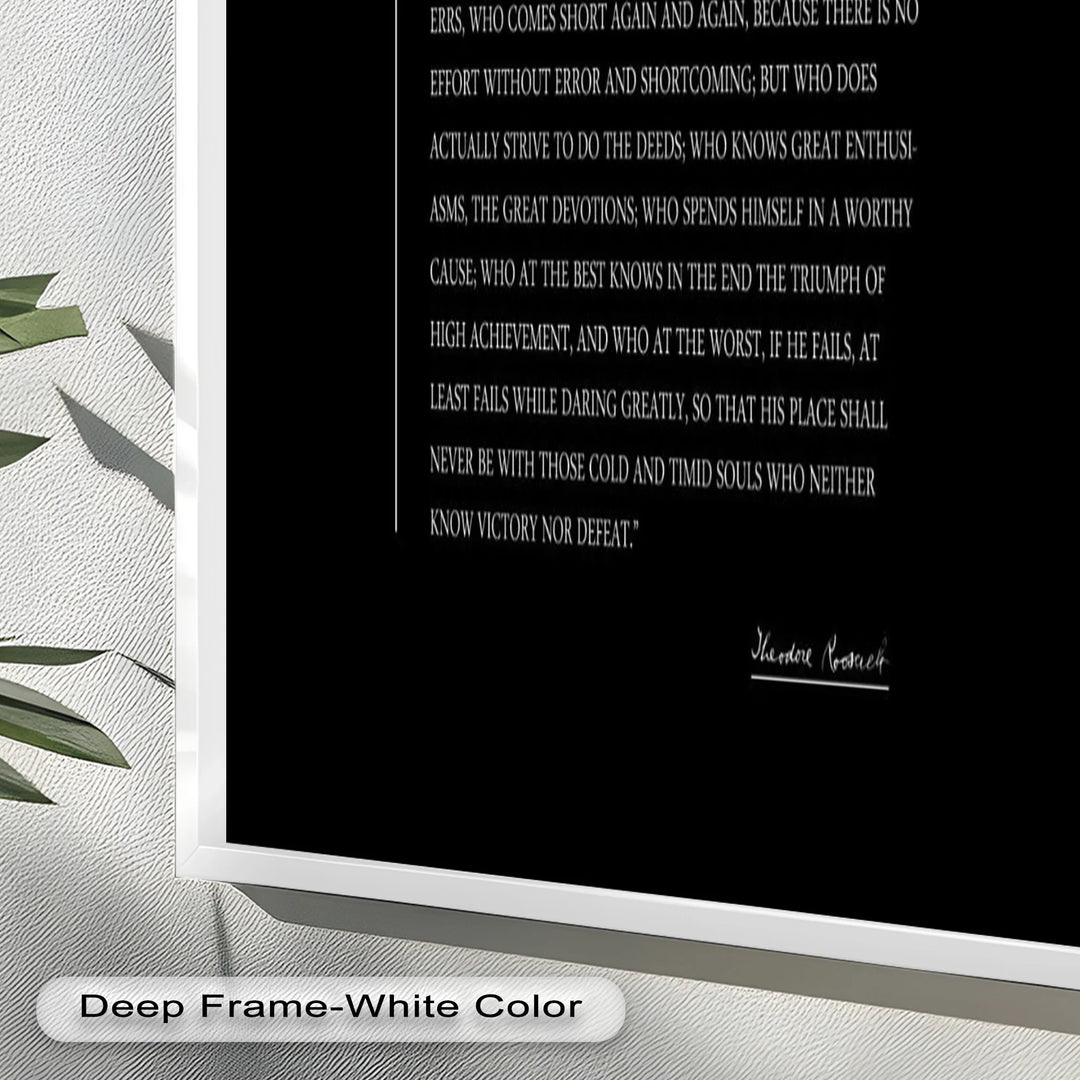 The Man in the Arena – Inspirational Quote Oil Painting - MyPhotoStation