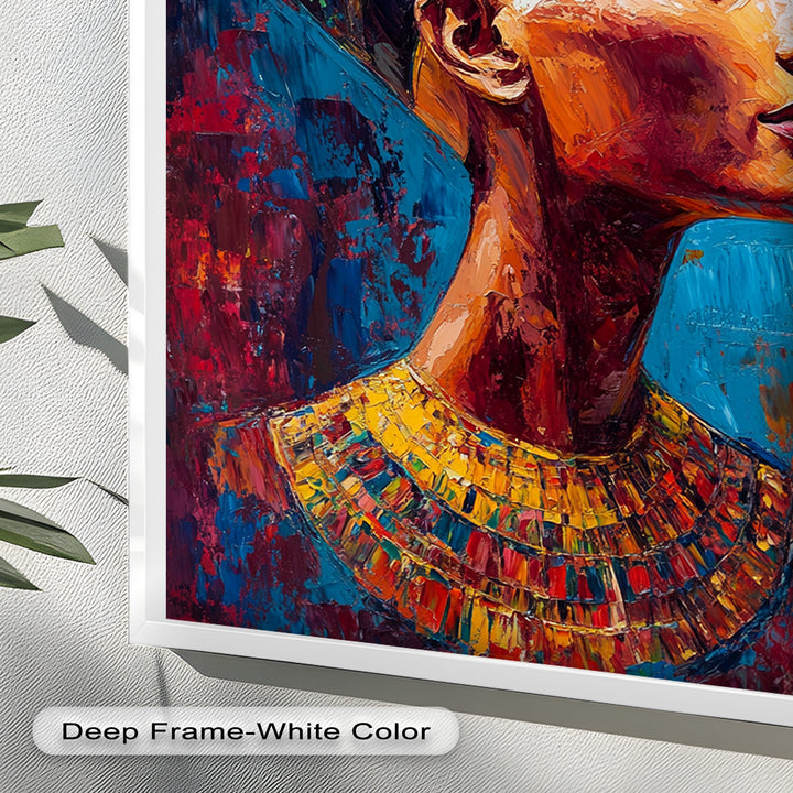 Fauvist Queen – Royal Profile Oil Painting