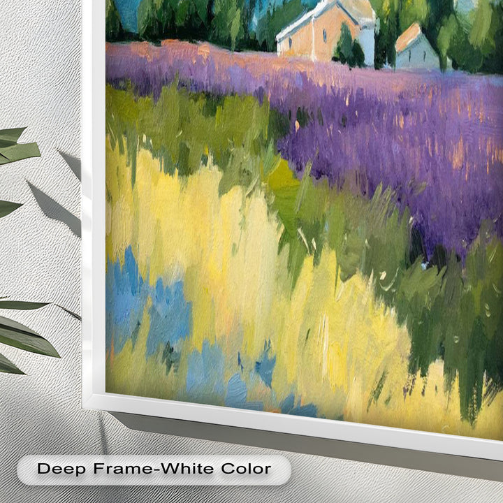 Lavender Fields in Provence – Impressionist Landscape Oil Painting
