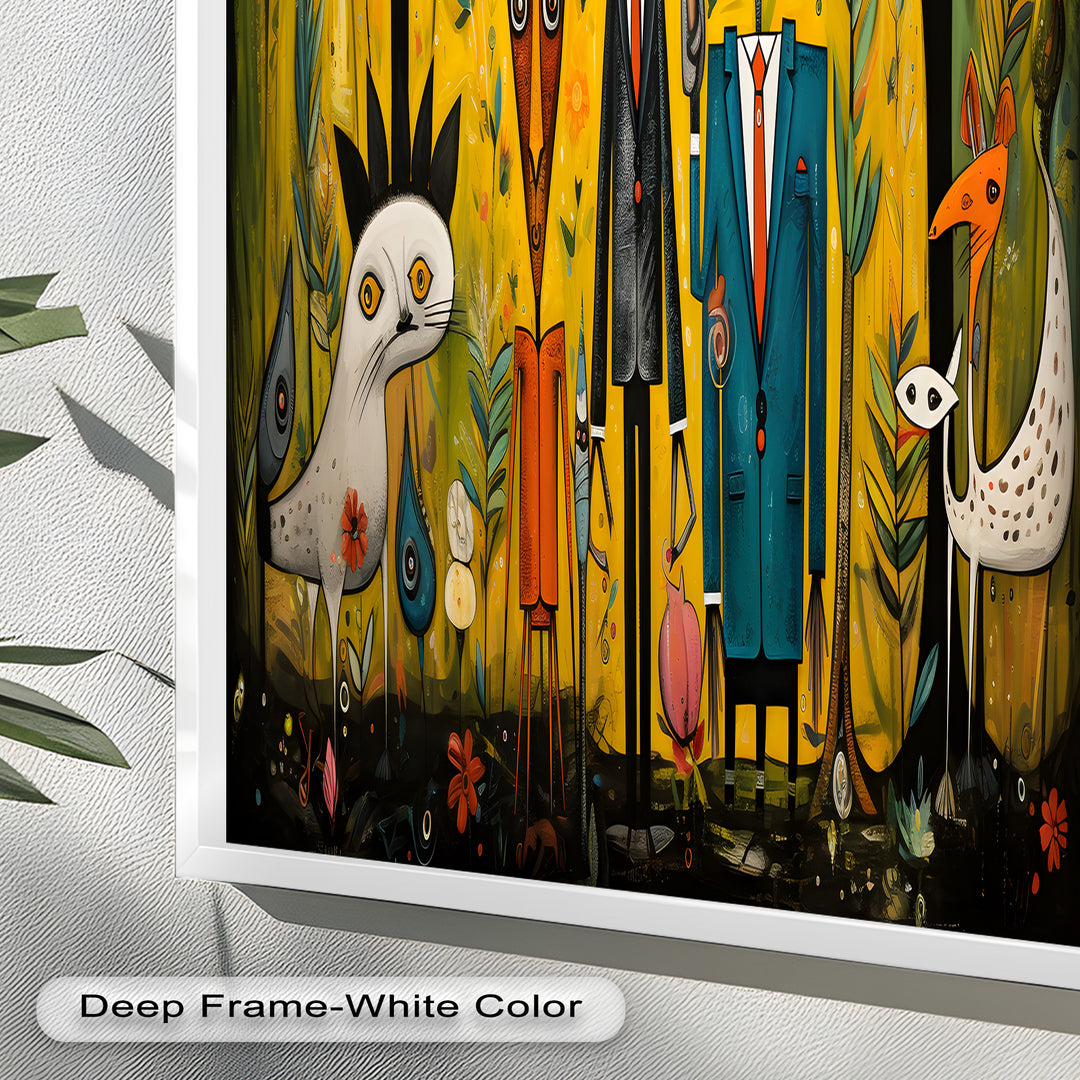 The Dandy Forest – Surreal Animal Portraits in Suits Picasso Oil Painting