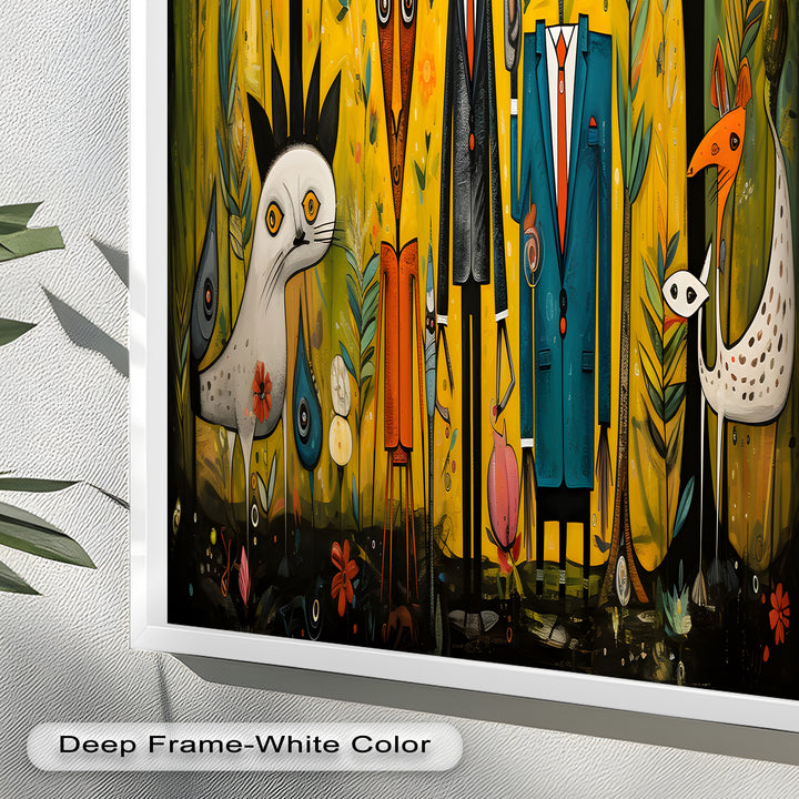 The Dandy Forest – Surreal Animal Portraits in Suits Picasso Oil Painting