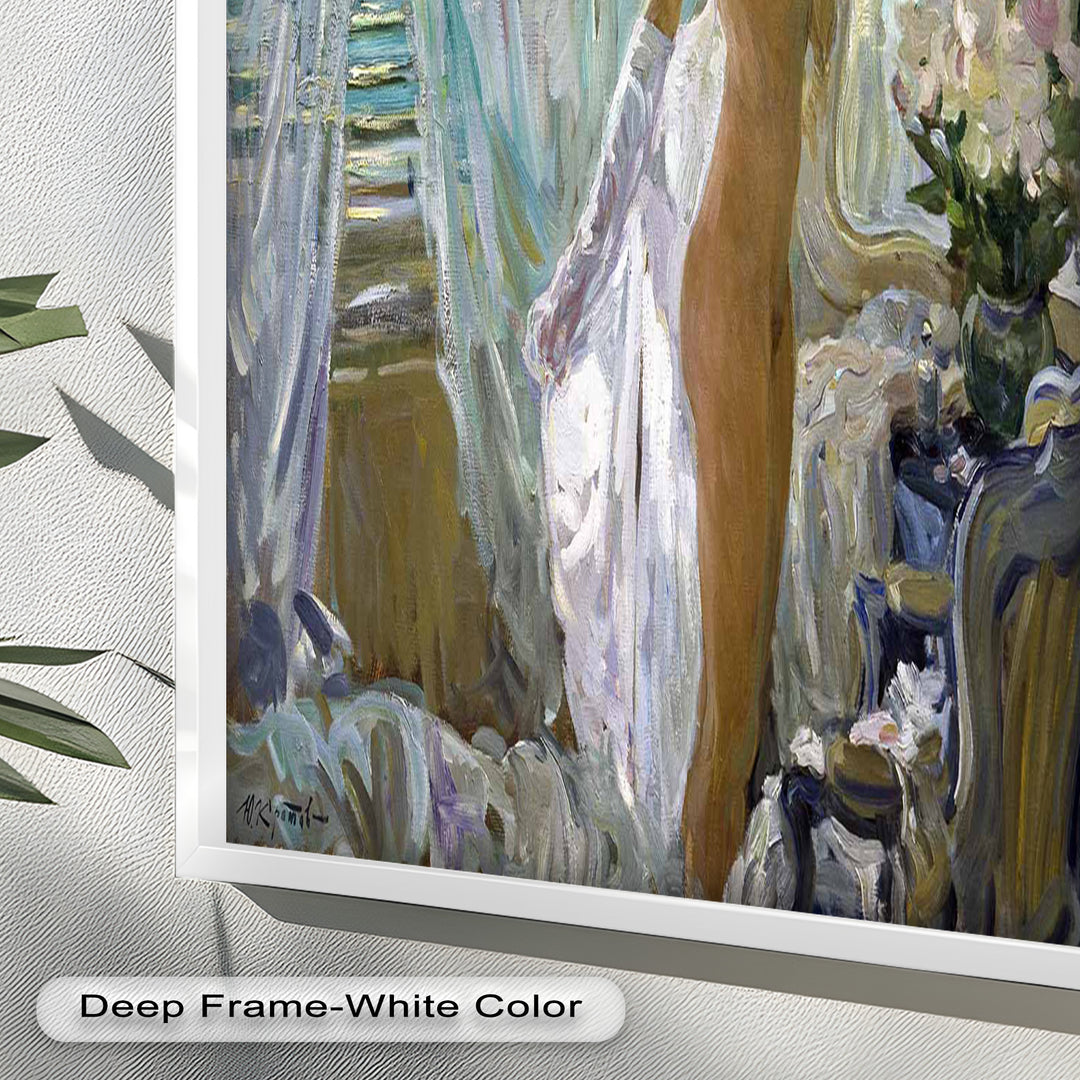 Whispers of Morning Light – Romantic Nude Interior Oil Painting