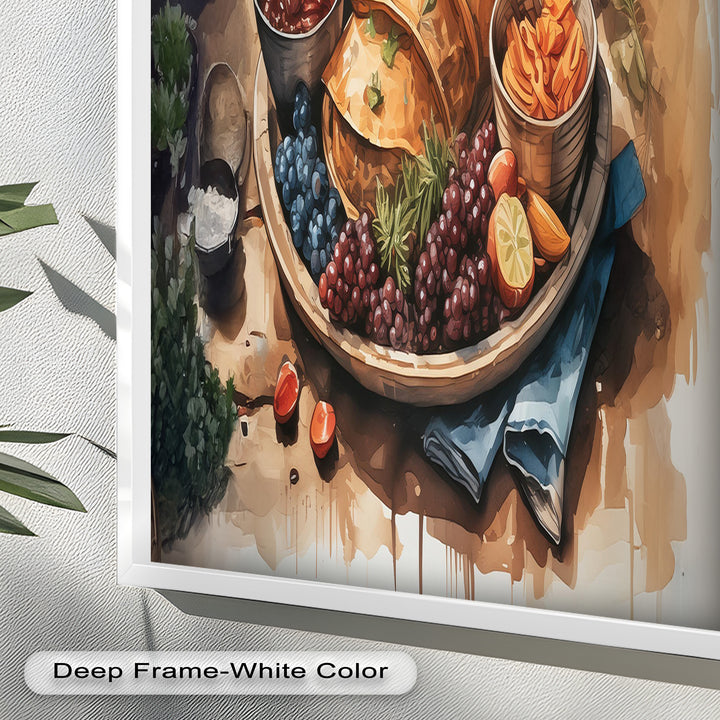 Frisch gebackenes Gebäck und Obststillleben - Food Painting