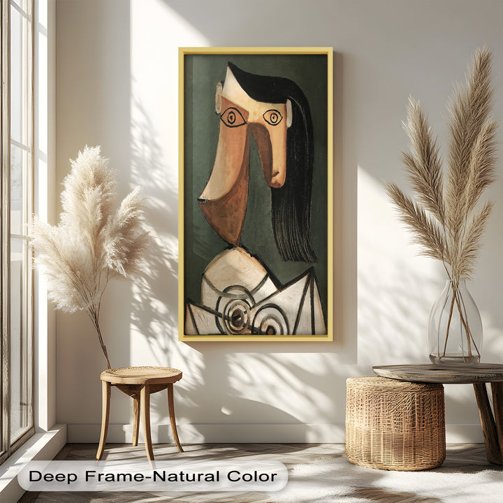 Woman with Curved Nose – Abstract Cubist Picasso Oil Painting