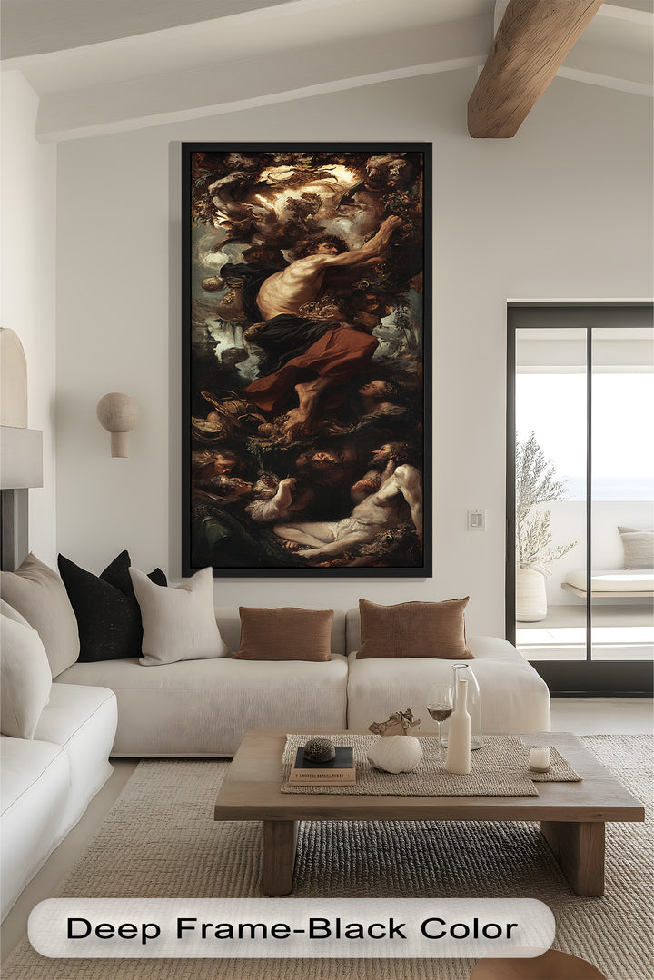 The Titan’s Ascent – Baroque Mythological Oil Painting