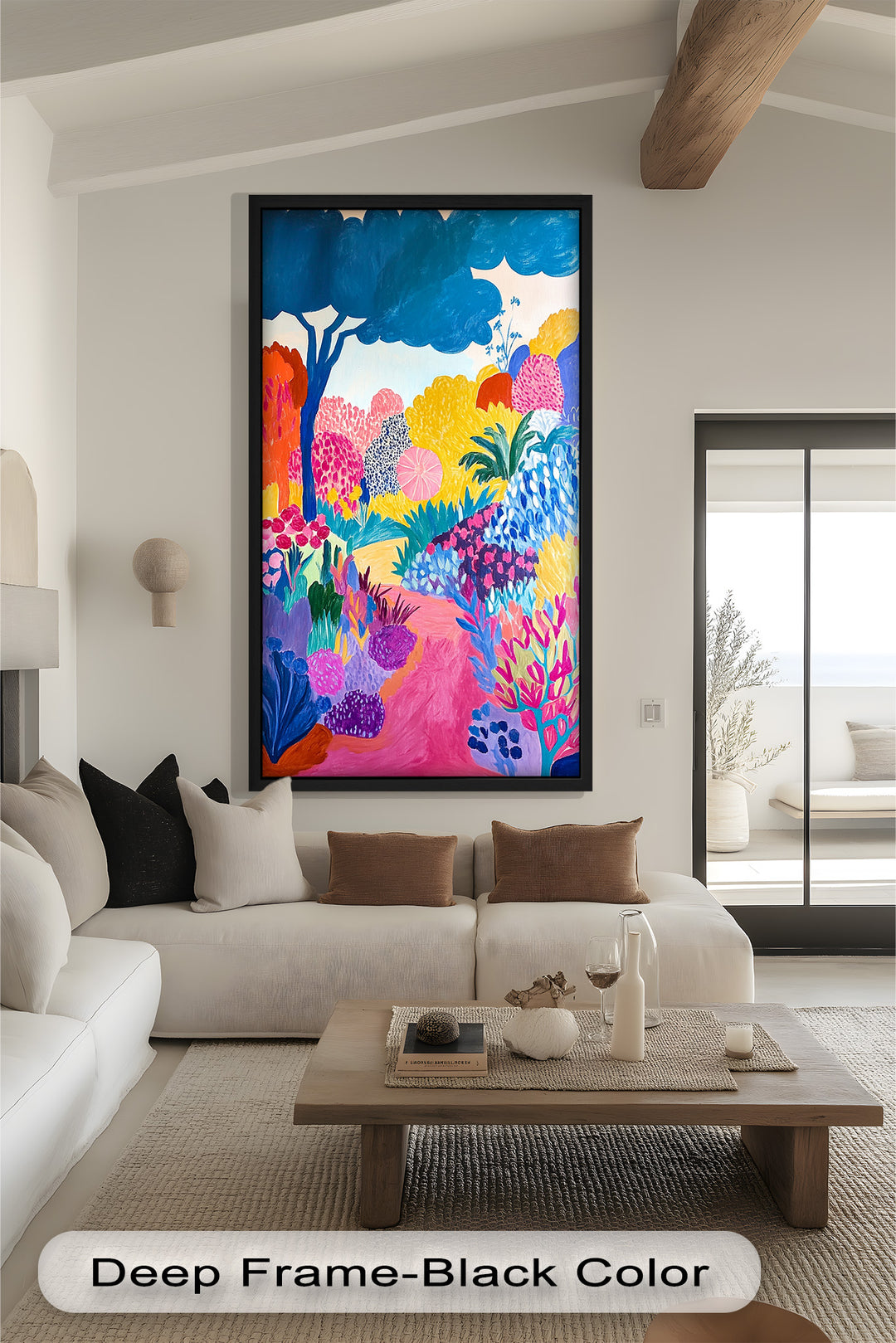 Vibrant Fauvist Garden – Expressive Nature Oil Painting