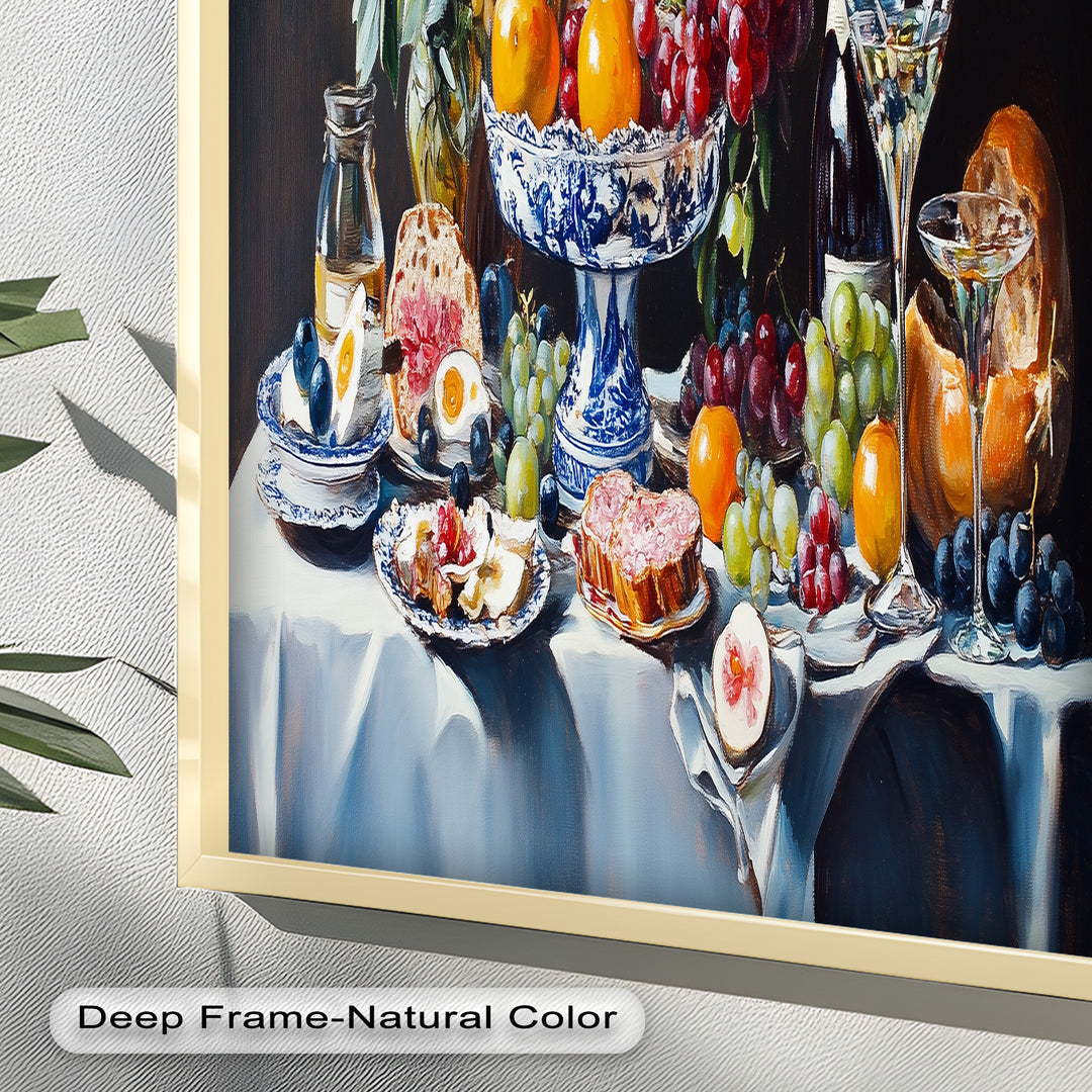 Elegant Kitchen Dining Decor - Still Life Oil Painting