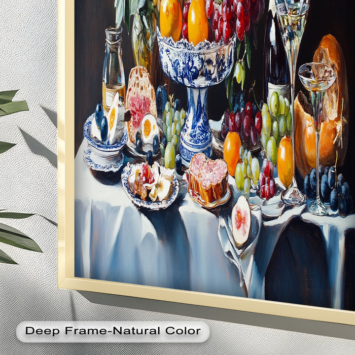 Elegant Kitchen Dining Decor - Still Life Oil Painting