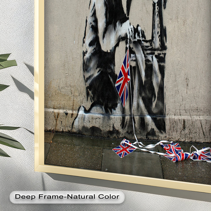 Stitched Allegiance – Banksy Oil Painting