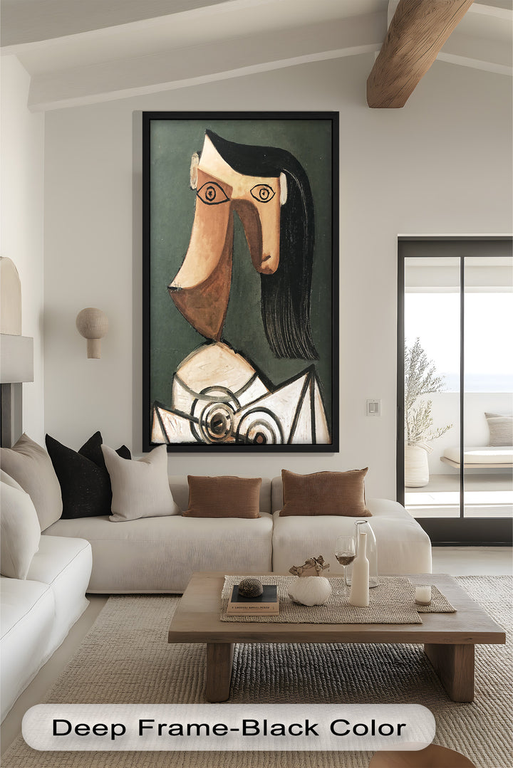 Woman with Curved Nose – Abstract Cubist Picasso Oil Painting