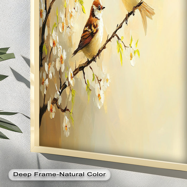 Spring Conversation – Animal Oil Painting