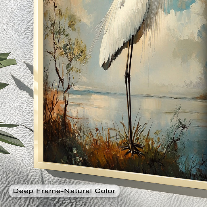 Grace of the Marshlands – Animal Oil Painting