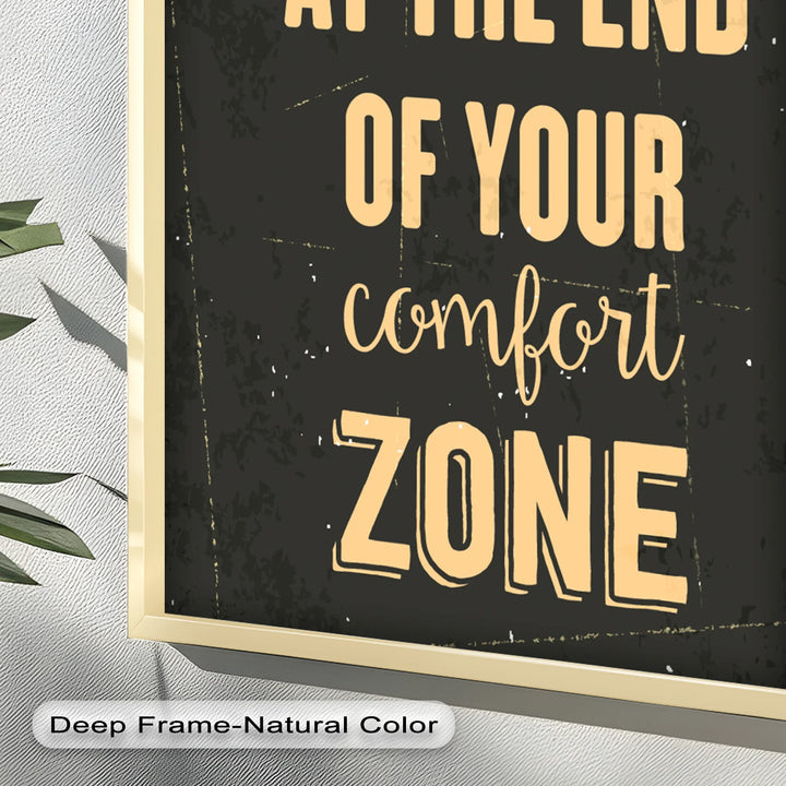 Life Begins at the End – Motivational Oil Painting - MyPhotoStation