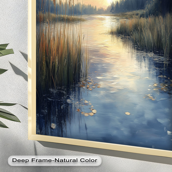 Lake Sunrise – Landscape Oil Painting