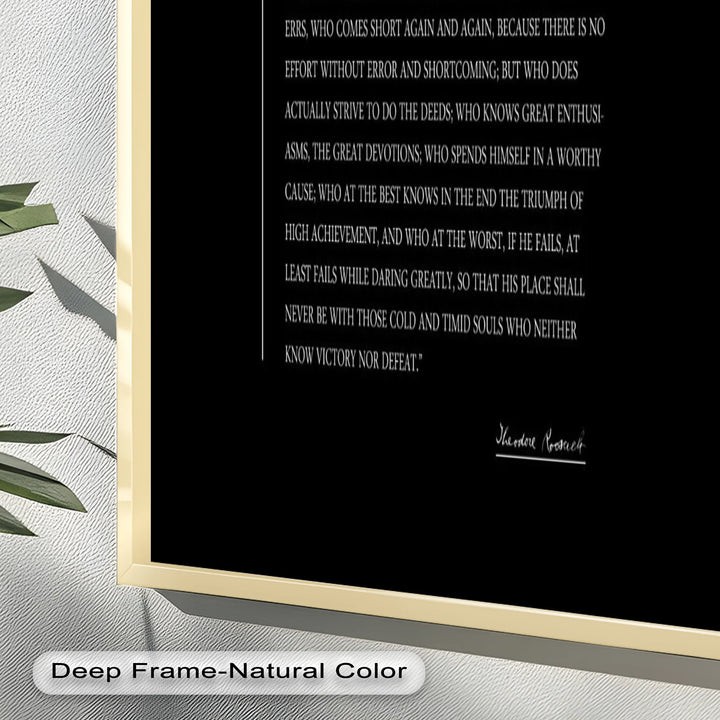 The Man in the Arena – Inspirational Quote Oil Painting - MyPhotoStation