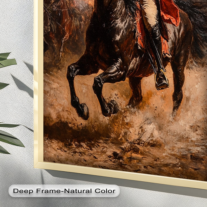 Rider of Defiance – Revolutionary Commander Oil Painting
