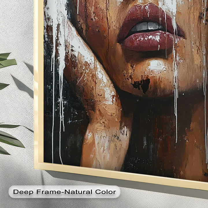 Dripping Silence – Modern Expressionist Abstract Oil Painting