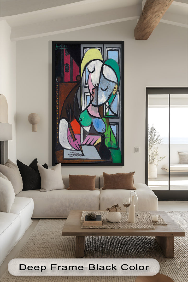 The Letter – Woman Writing at Window Picasso Oil Painting
