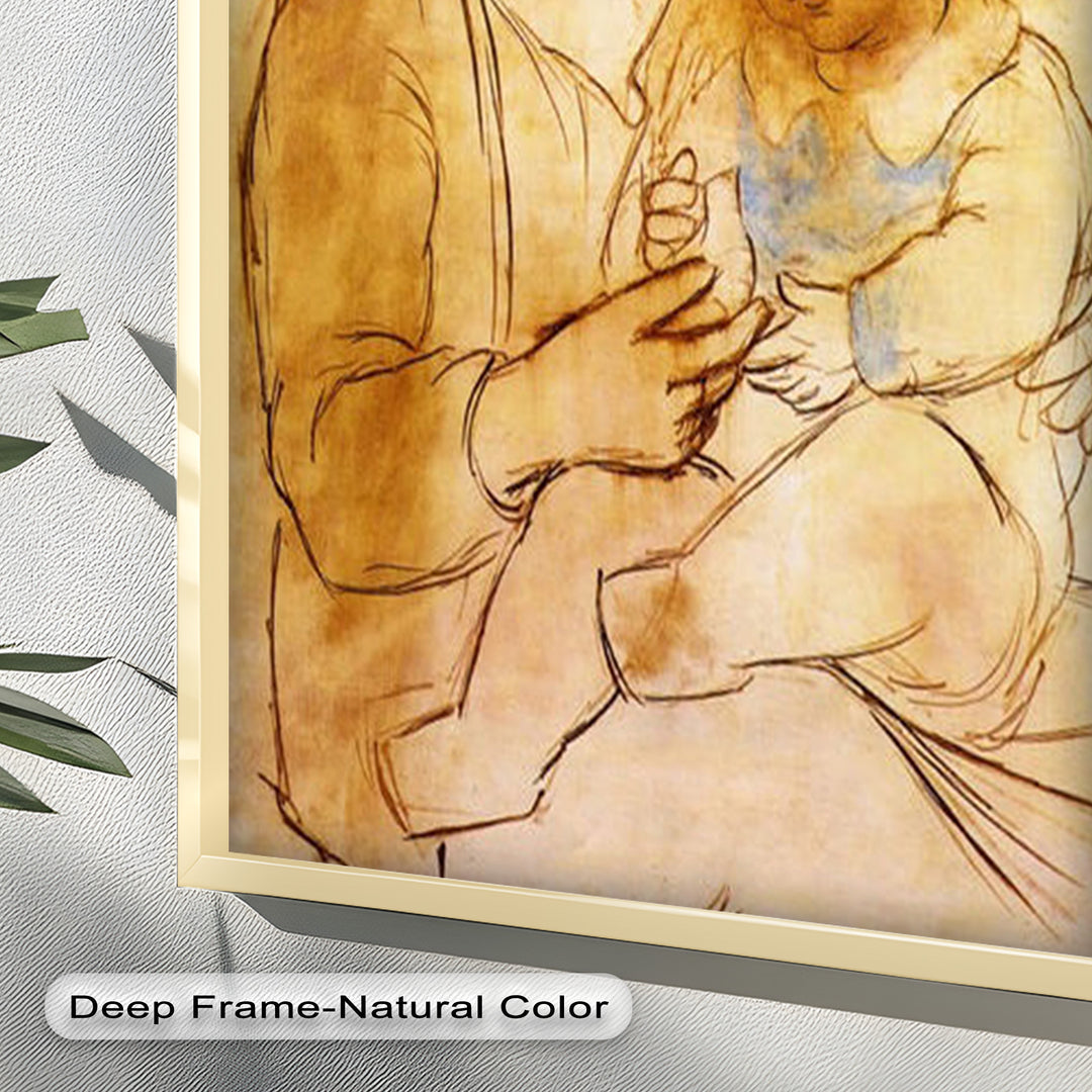 Tender Affection – Mother and Child Picasso Oil Painting