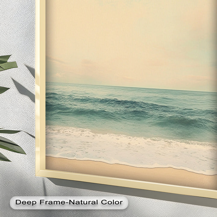 Calm Ocean Oil Paintings – Coastal Beach Wall Art