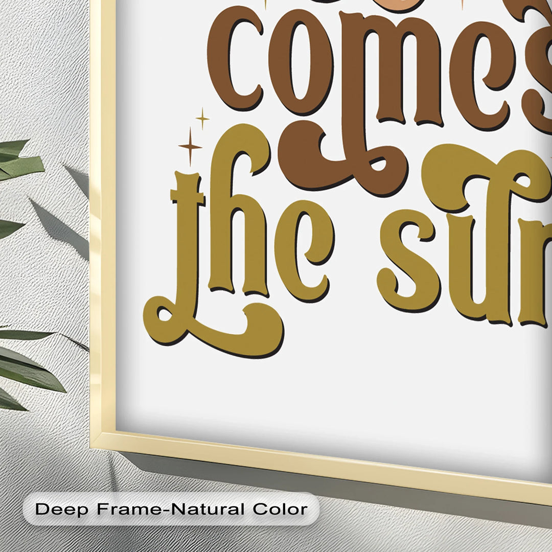 Here Comes the Sun – Positive Vibes Oil Painting - MyPhotoStation