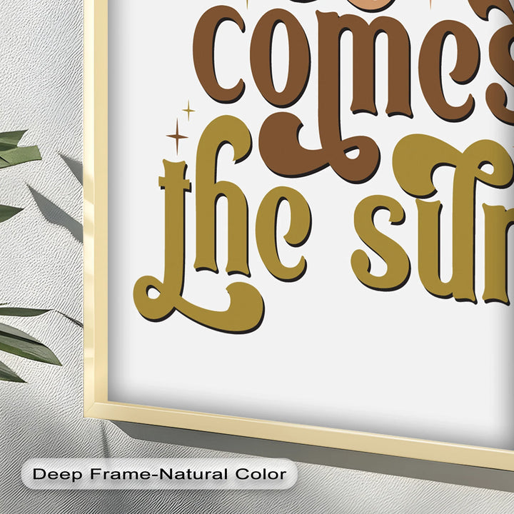 Here Comes the Sun – Positive Vibes Oil Painting - MyPhotoStation