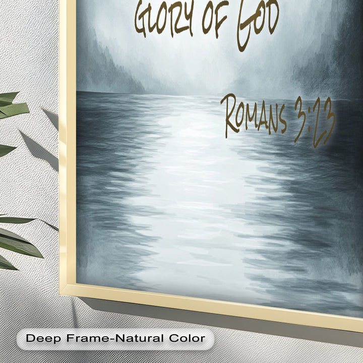 Romans 3:23 – Grace and Redemption Bible Verse Oil Painting