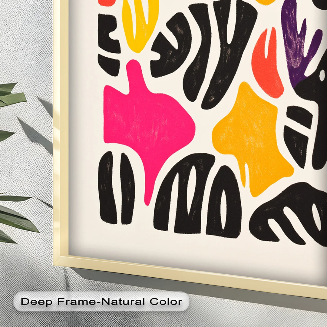 Chromatic Rhythm – Abstract Fauvist Oil Painting - MyPhotoStation