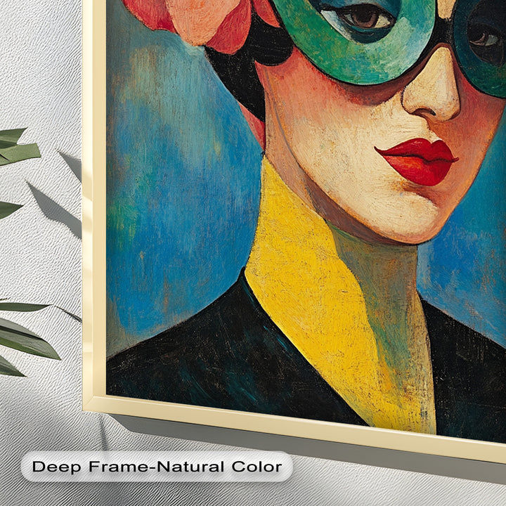 Retro Elegance Oil Painting – Fauvism Woman